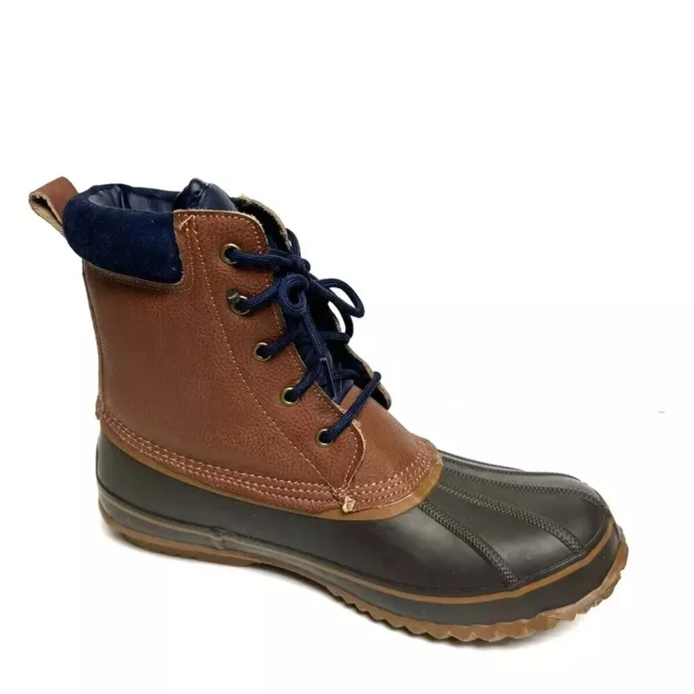 London Fog Mens Ashford Waterproof Boot Brown Size 12 M
